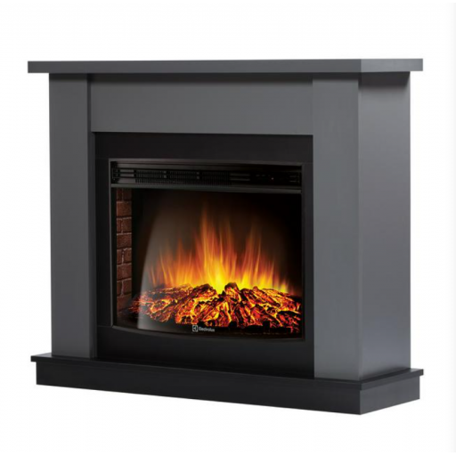 Каминокомплект Firelight: Очаг EFP/P-2520LS N, портал Канто 25 графит